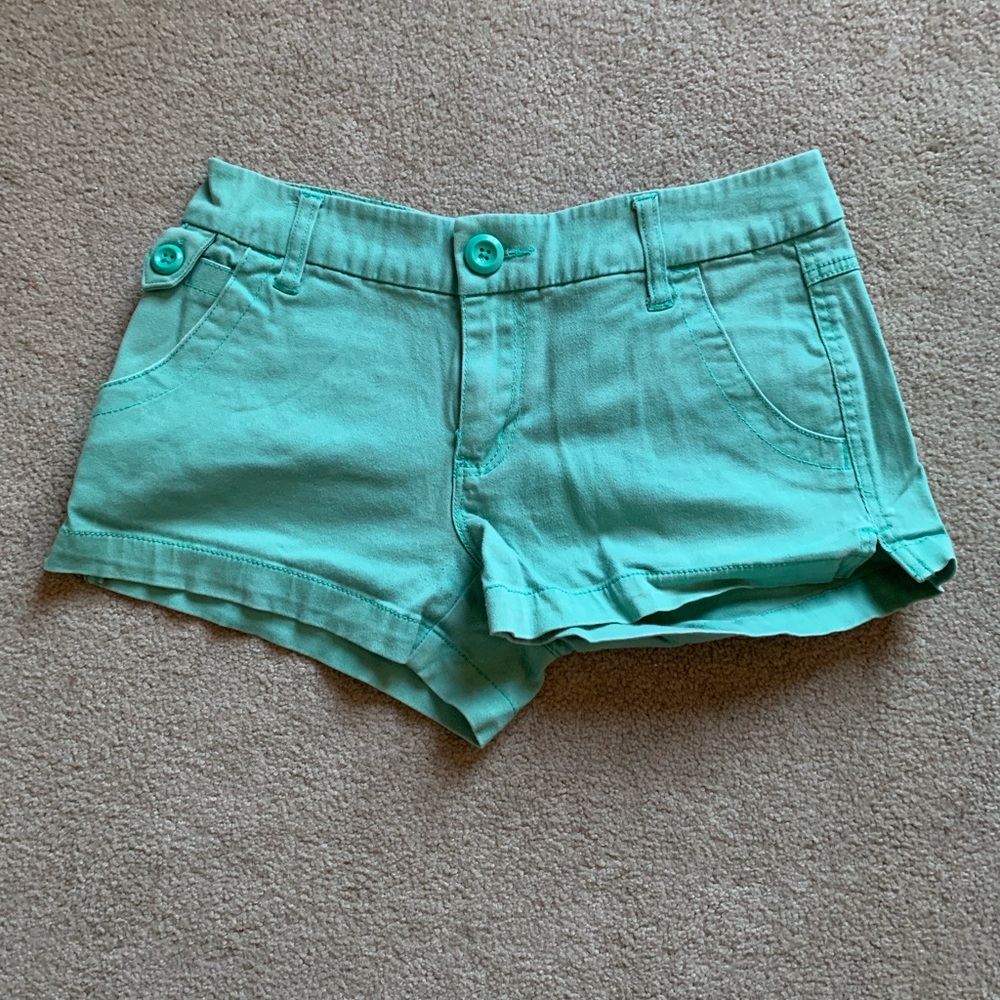 Green shorts